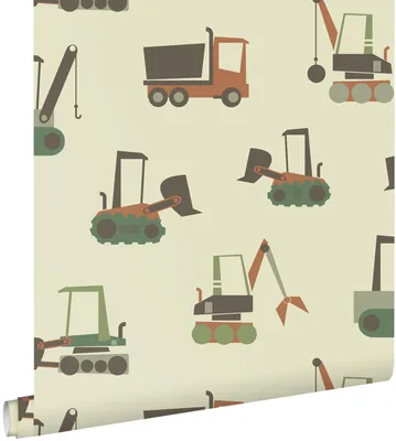 Zdjęcie produktu dla ESTAhome Tapeta pojazdy zielonymIbrązowym 50 x 900 cm