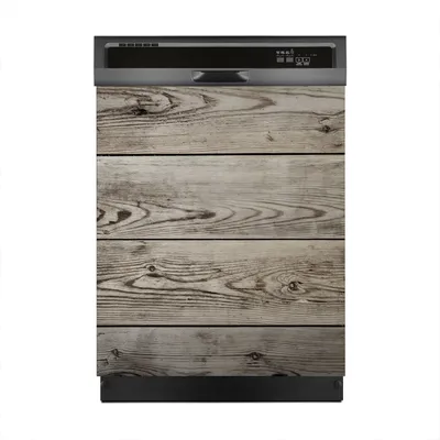 Produktbild von Aufkleber sticker 60x70 cm Dekorative folie Spülmaschine - Dunkle Holz