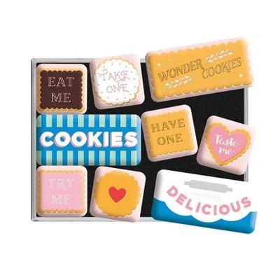 Image de Nostalgic-Art - Set de 9 aimants - Home & Country - Wonder Cookies