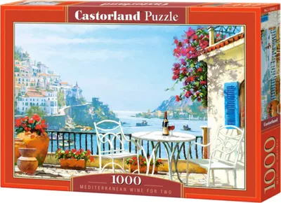 Image de Puzzle 1000 pièces Méditerranée : Vin pour deux Castorland 105007