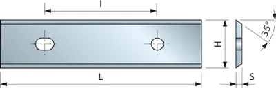 Image de Plaquette 35° 40x12x1,5 I26 - F03FH02909 - FREUD -CG08MLA310