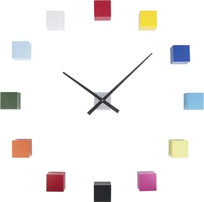 Produktbild von Karlsson - Wanduhr DIY Cubic - Multicolor - Ø24,5cm