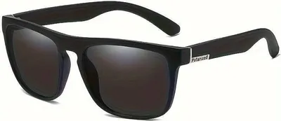 Produktbild von GKA Retro Sonnenbrille Polirezed Nerd Brille UV 400 graue Gläser mit Brillenhülle und Brillenputztuch