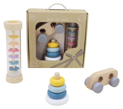 Image de Houten Babyspeelgoed Speelset, Set van 3