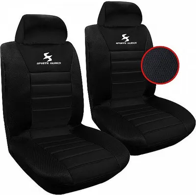 Produktbild von WOLTU 2er Sitzbezüge Auto Einzelsitzbezug universal Größe, Komplettset, schwarz