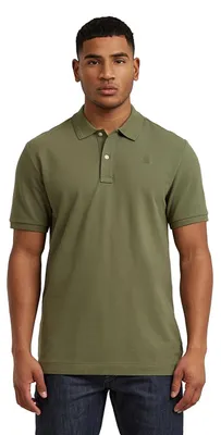 Imagen del producto de Camiseta polo ajustada para hombre G-STAR Raw C.V. Dunda, color verde, talla S