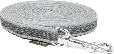 Produktbild von Mystique® Gummierte Schleppleine 15mm mit Handschlaufe Standard Karabiner grau 10m