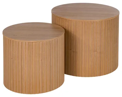 Produktbild von home24 Couchtisch - 2er-Set - Echtholzfurnier