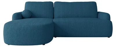 Produktbild von MIRJAN24 Ecksofa Loridu Cord, Wohnzimmmer L-Form mit Schlaffunktion und Bettkasten (Farbe: Poso 05, Seite: Links)