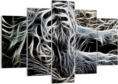 Produktbild von Bild auf Leinwand - Leinwandbild - Abstraktion modern - 150x100cm - Wand Bild - Wanddeko - Leinwanddruck - Bilder - Kunstdruck - Wanddekoration - Leinwand bilder - Wandkunst - EA150x100-3561