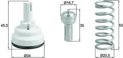 Image de Thermostat, liquide de refroidissement MAHLE TX 182 87D