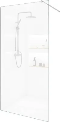 Produktbild von HOME DELUXE - Duschabtrennung - BAKI - Breite: 90 cm, Klarglas, Aluminiumrahmen - 10 mm ESG - Sicherheitsglas I Walk in Dusche, Duschwand, Duschtür