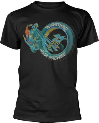 Produktbild von Hawkwind - "Silver Machine" T-Shirt für Herren/Damen Uni PH3950 (M) (Schwarz)