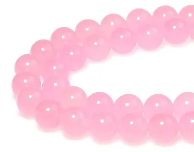 Obrázek produktu pro Růženínové kuličky 8 mm, růžové, 43 kusů