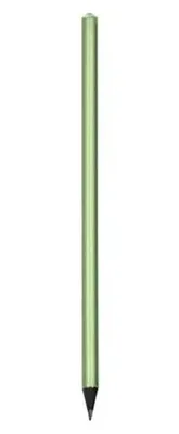 Ceruzka, metalická zelená, s olivovo zeleným SWAROVSKI® krištáľom, 14 cm,  ART CRYSTELLA®
