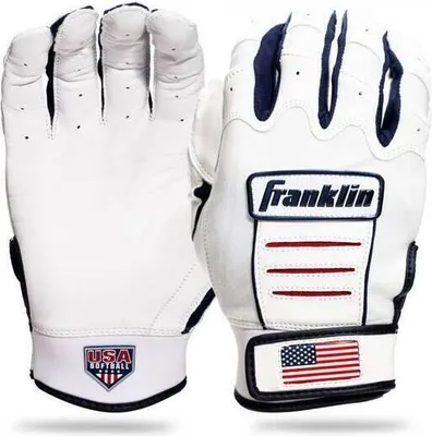 Produktbild von Franklin CFX FP Chrome Series Fastpitch Softball Women´s Batting Glove XL White/Gold Baseball/Softball Artikel