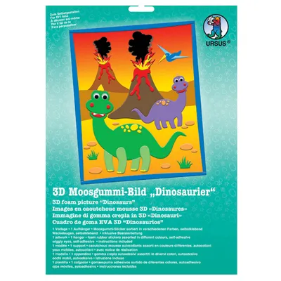 Produktbild von 3D Moosgummi Bilder Dinosaurier