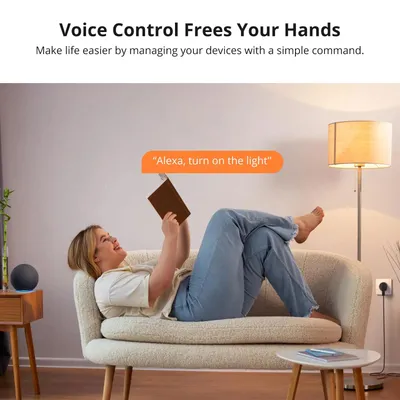 Produktbild von WLAN-Steckdose - S60TPF Smart Plug - 2er-Pack - 16 A - Überlastschutz - App-Steuerung - EU-Stecker