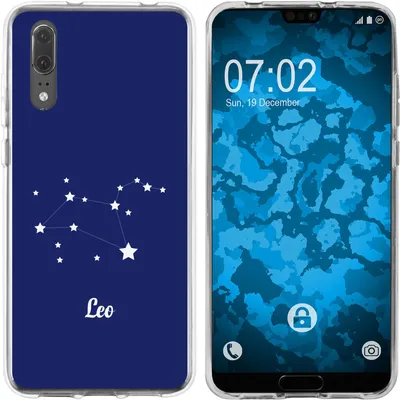 Produktbild von PhoneNatic Case kompatibel mit Huawei P20 Silikon-Hülle SternzeichenLeo M4