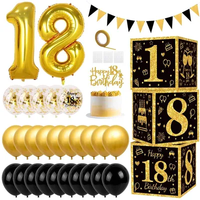 Immagine prodotto di Solidchoice - Set di decorazioni per il 18° compleanno
