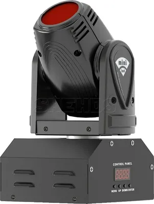 Obrázok produktu pre Mini LED scénické svetlo, 10W RGBW, DMX scénické svetlo, LED 10W lúč čierny, zástrčka EÚ