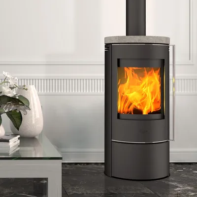Produktbild von Fireplace Rondale Kaminofen Stahl Schwarz | Topplatte Speckstein