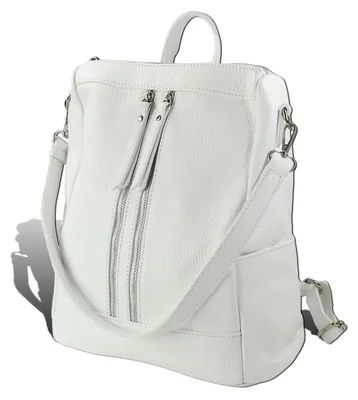 Produktbild von Toscanto Rucksack weiß Leder Cityrucksack D2ORT100RW