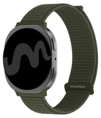 Productafbeelding van imoshion Nylon bandje voor de Samsung Galaxy Watch 9 (40/44mm) / Watch 8 (40/44mm) / Classic (46mm) - Army Green
