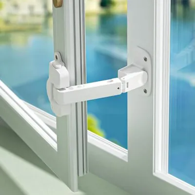Produktbild von 2 Stš¹ck Verbessertes Verstellbares Fensterschloss, Kindersicherungsfenster, Babysicherheitsfensterbegrenzer, Kindersicheres Fenstersicherheitsschloss