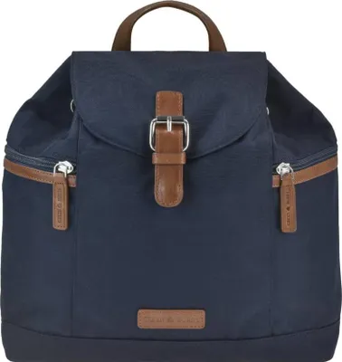 Produktbild von Greenburry Rucksack Nylon 32x28cm "Heidi" Cityrucksack Damen klein blau