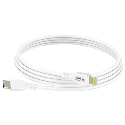 Immagine prodotto di LinQ, cavo USB-C / Lightning a ricarica rapida 3A Power Delivery 1m, bianco