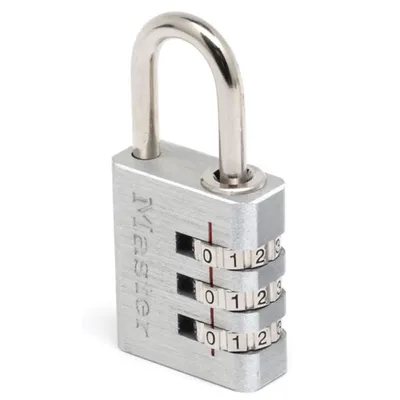 Immagine prodotto di Master Lock Zahlenschl. aus Alu. m. 3-stell. Zahlenk. 7630EURD