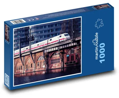 Obrázek produktu pro Puzzle 1000 Moderní vlak v městské krajině - martinpuzzle