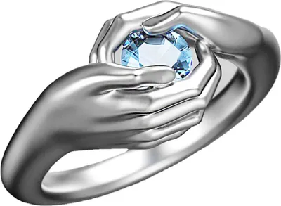 Produktbild von Frauen-Legierungsring, galvanisiert, anlaufgeschützt, umarmender Zirkonia-Fingerring zum Jahrestag-Silber,US 10