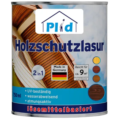 Produktbild von Plid Holzlasur außen Palisander 0,75 l, lösemittelhaltig, seidenglänzend