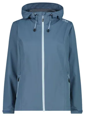 Produktbild von Woman Rain Jacket Fix Hood 39X6636 blau2 44 - Farbe space
