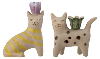Zdjęcie produktu dla Bloomingville Mamie, 2 szt., Kamionka, Brązowy