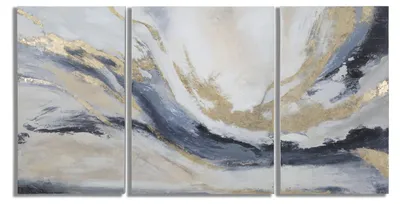 Produktbild von Mauro Ferretti Triptychon GASPONS Multicolor 45x80 & 60x80 cm Holzoptik