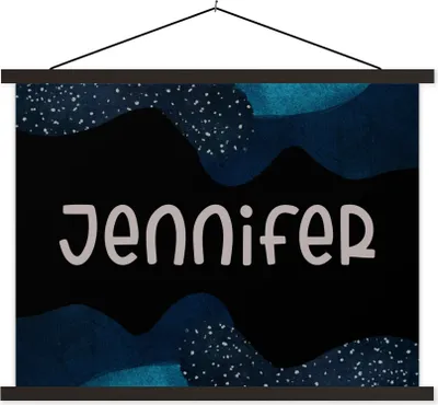Produktbild von MuchoWow® Textilposter Jennifer - Pastell - Mädchen 60x45 cm mit schwarzem Rahmen - Poster Schlafzimmer