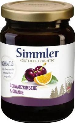 Produktbild von Simmler Schwarzkirsche & Orange 225g