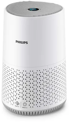 A white Philips air purifier.