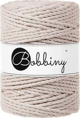 Produktbild von Bobbiny 3PLY Macramé Rope 5 mm 100 m Nude Schnur