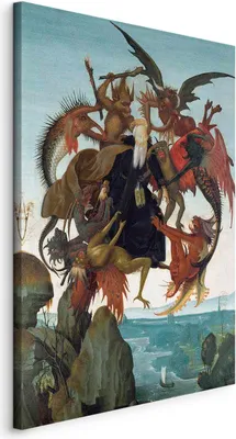 Obrázek produktu pro Obraz z netkaného plátna - Umučení svatého Antonína (Michelangelo) 60x90 cm Reprodukce l-G-10213-b-a