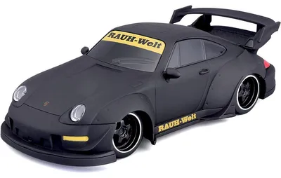 Zdjęcie produktu dla Maisto Tech 81533 - Samochód zdalnie sterowany - Porsche 911 993 RWB (czarny matowy, skala 1:24)