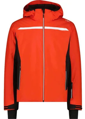 Produktbild von CMP Herren Skijacke aus Twill mit abnehmbarer Kapuze orange 50