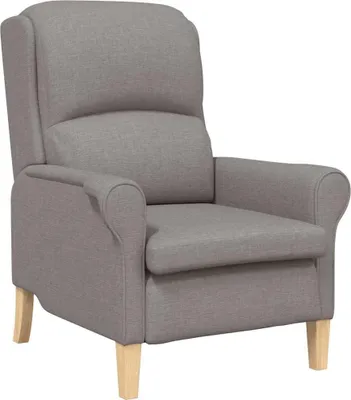 Zdjęcie produktu dla vidaXL Fotel tkanina taupe