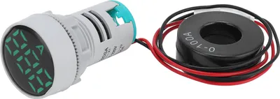 Image de Digital Current Meter Crystal Panel Ammeter Round Signal Indicator AC 220V AD16?22DSA