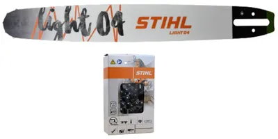 Produktbild von Stihl Führungsschiene Light 04 3/8", 1,6 mm, 45 cm 30030087717 +1xStihl 45cm Halbmeiselkette 36520000066