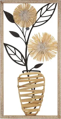 Immagine prodotto di Mauro Ferretti vaso da parete 40x3,5x80 cm marrone nero