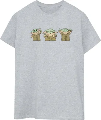 Produktbild von Star Wars - "The Mandalorian" T-Shirt für Damen BI45985 (S) (Grau)